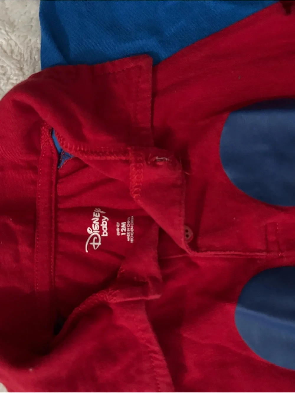 Disney Mickey Mouse Red and Blue Kids Matching Set